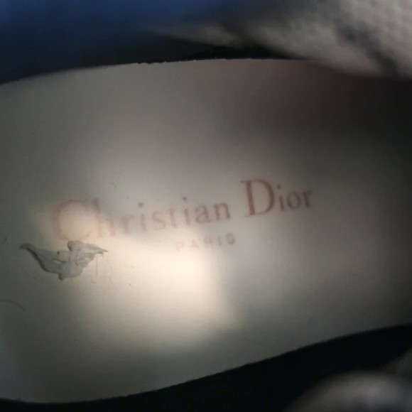 Christian Dior Walk'n' Sneakers Navy Oblique Technical Mesh Size 37.5 - Picture 9 of 11